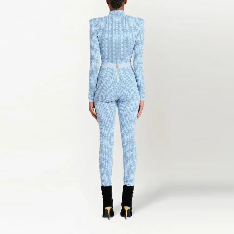 BALMAIN Leggings Women's Blue-2