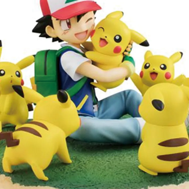 MegaHouse Pikachu Gem Pokémon Little Smart Forest Standard Version Scale Figures-3