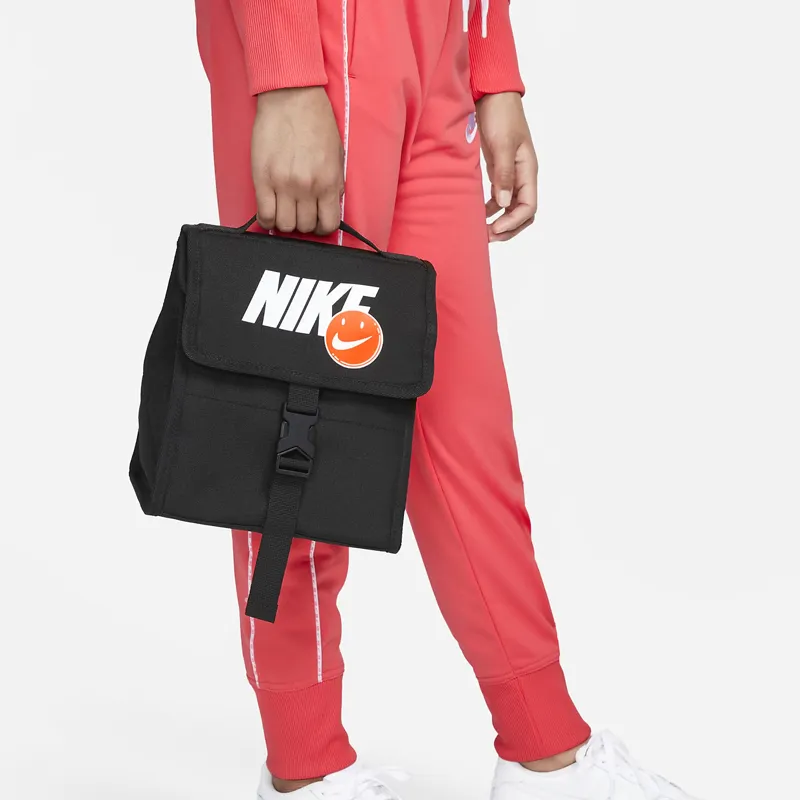 Nike Polyester Lunch Bag Handbag Large Size Women's Black-4