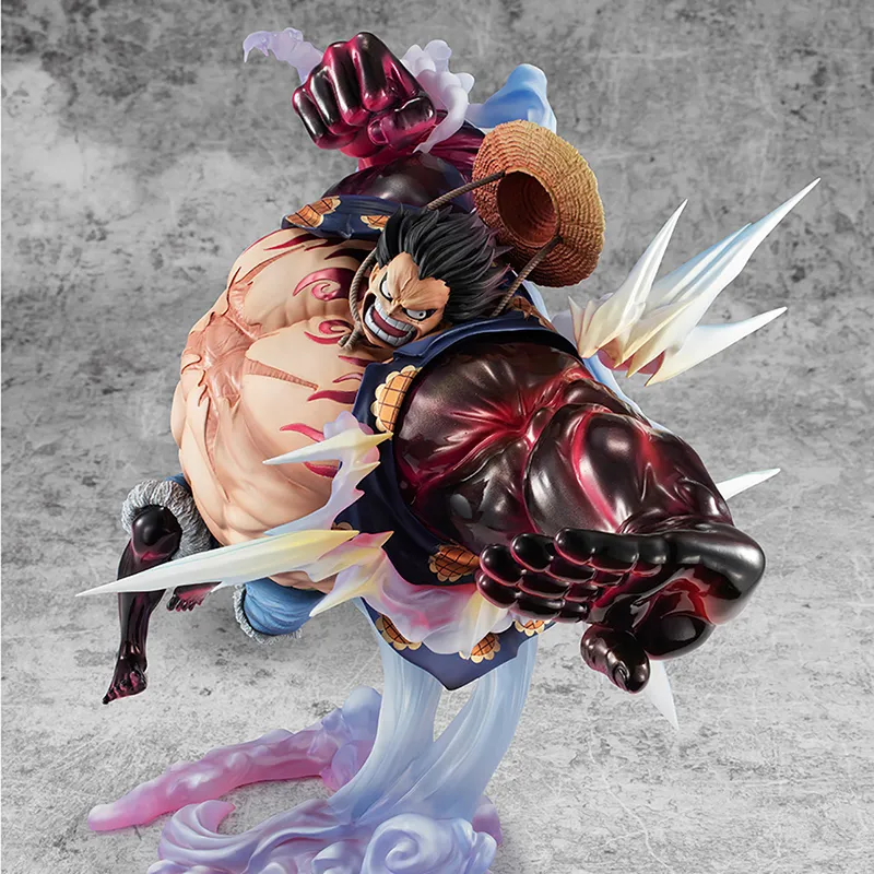 MegaHouse Monkey D. Luffy POPMAX One Piece 4 Speed Bouncy Man Ver.2 Scale Figures-3