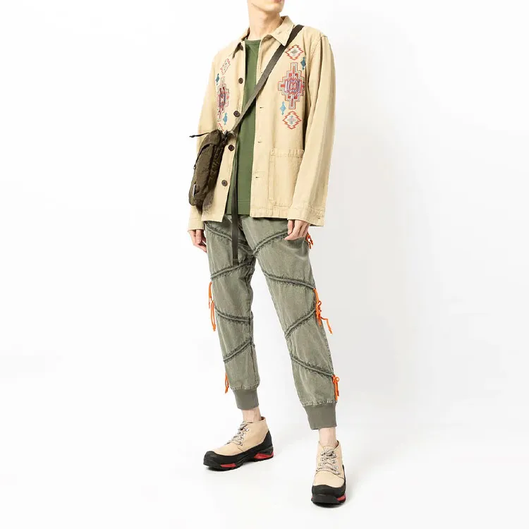GREG LAUREN Casual Pants Men Green-1