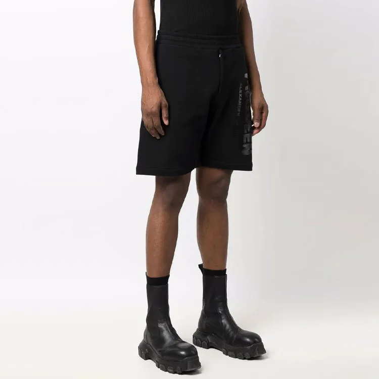 Alexander McQueen Graffiti Logo Printed Shorts-3