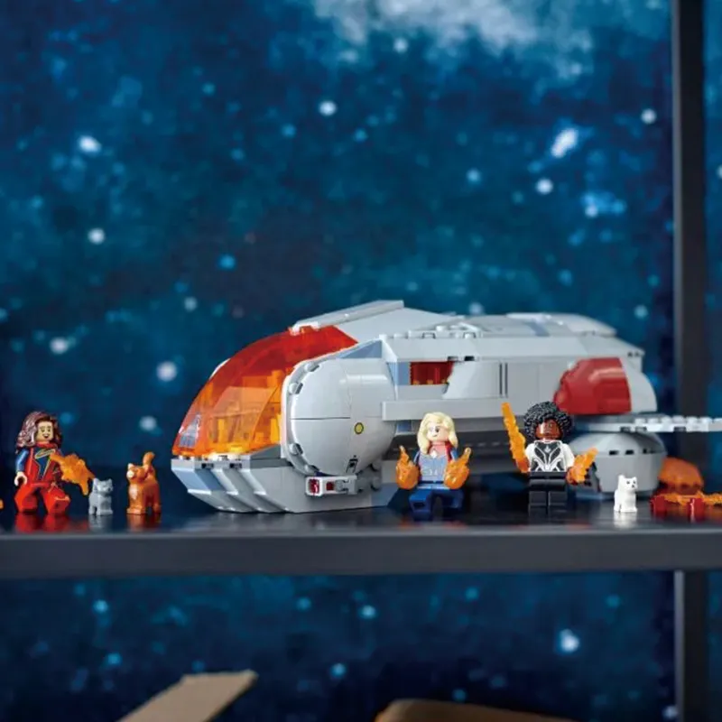 LEGO Super Hero Collection Marvel, Captain Marvel Hopti Spaceship Building Blocks 420pcs 76232-8