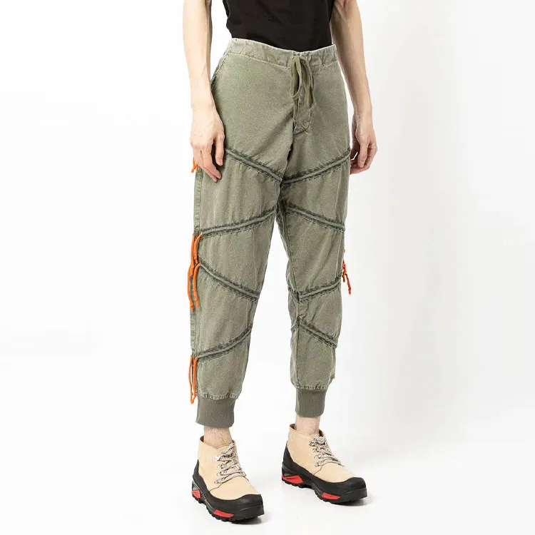 GREG LAUREN Casual Pants Men Green-3