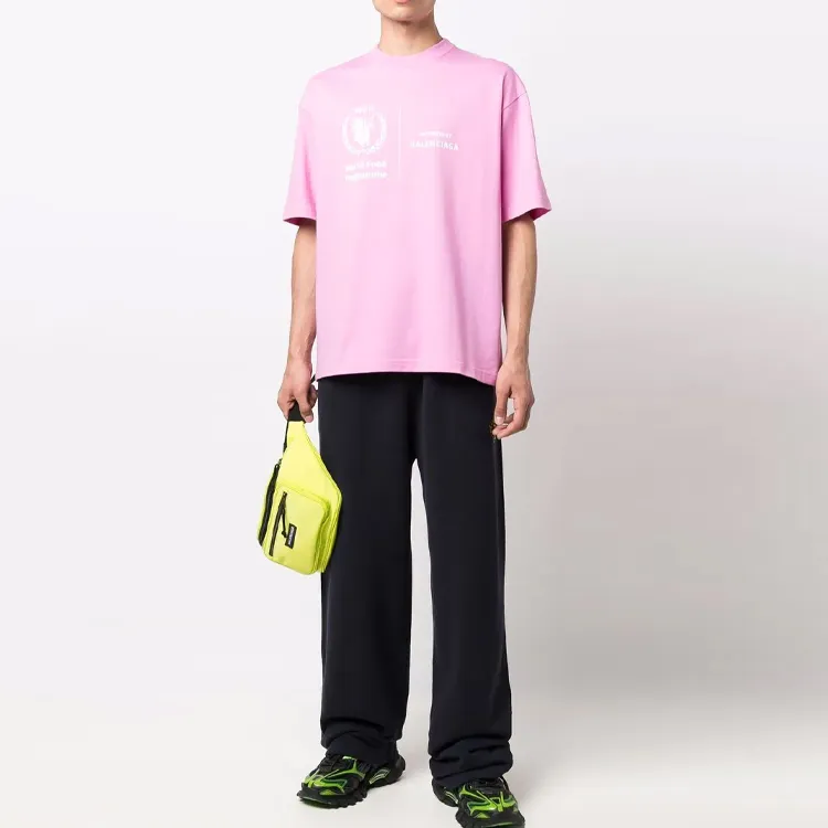 Balenciaga T Shirt Men's Light Pink-2