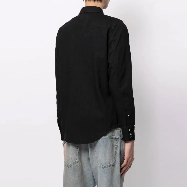 SAINT LAURENT FW21 Shirt Men's Black-4