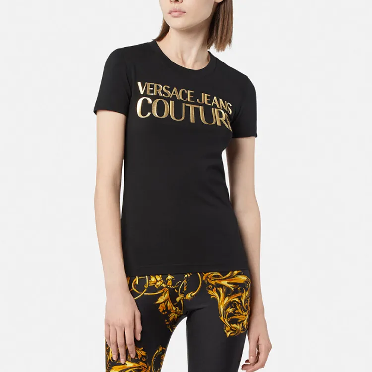 VERSACE JEANS COUTURE SS22 T Shirt Women's Black-2