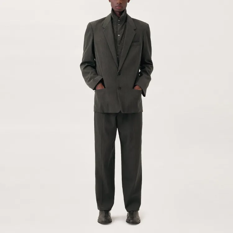 Lemaire Business Suits Men Dark Gray-1