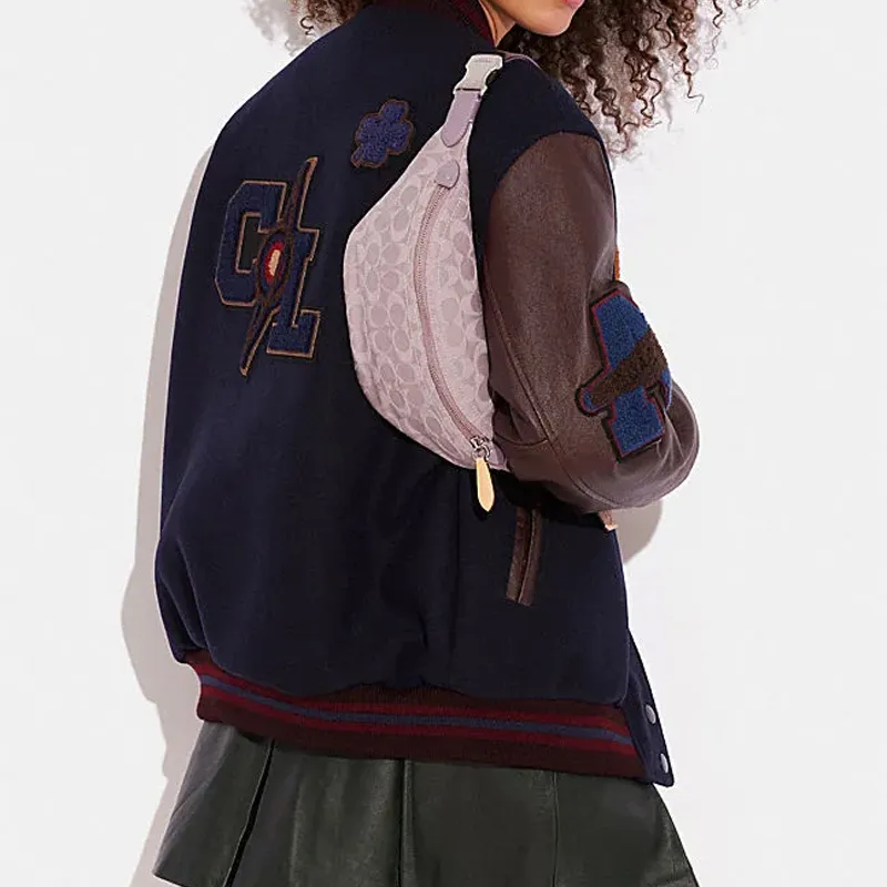 COACH Charter Fabric Sling Bag, Fanny Pack Tubas Women's Purple-6