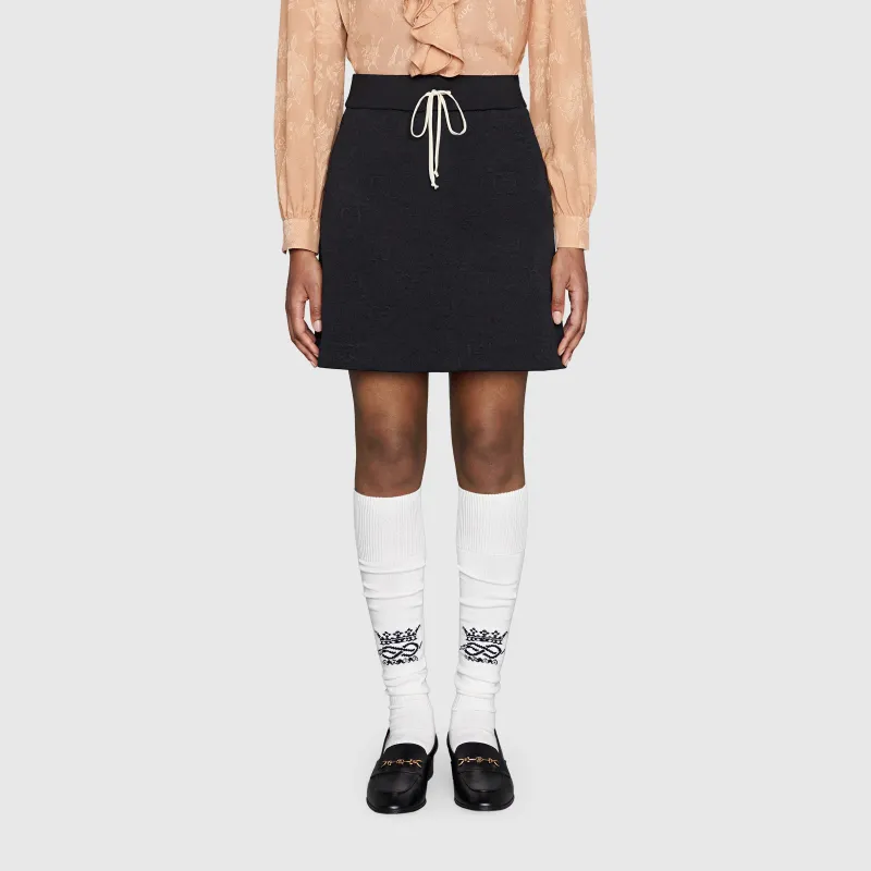 GUCCI Casual Short Skirts Women's Black-2