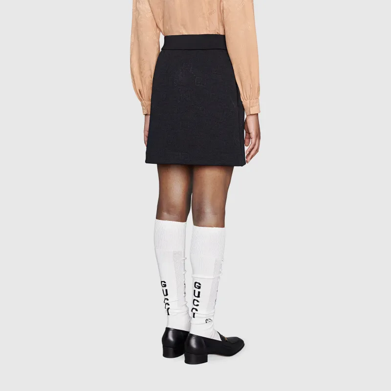GUCCI Casual Short Skirts Women's Black-3
