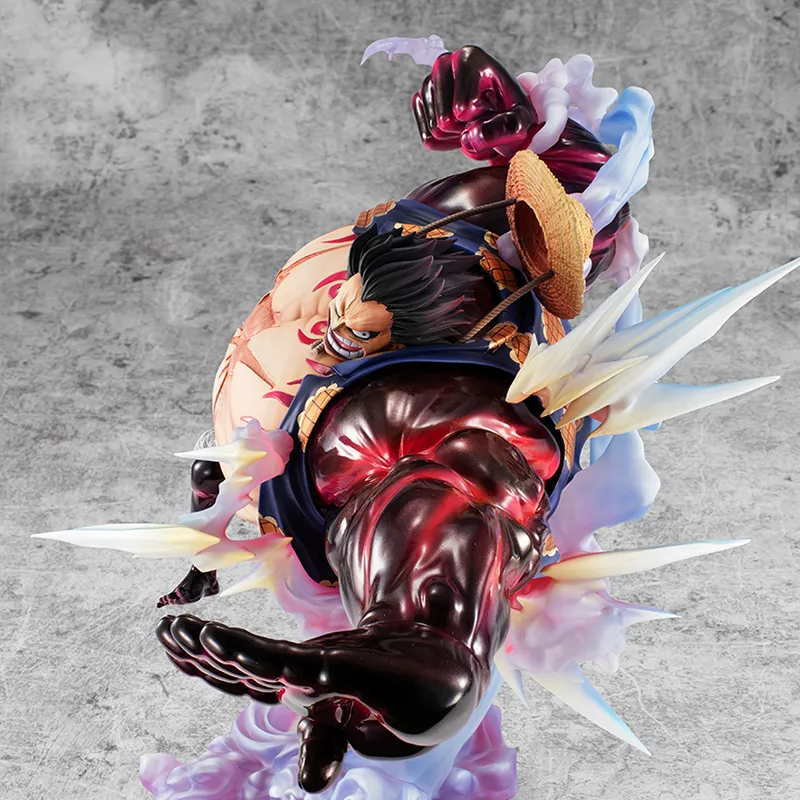 MegaHouse Monkey D. Luffy POPMAX One Piece 4 Speed Bouncy Man Ver.2 Scale Figures-4