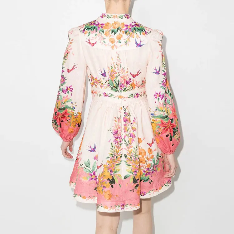 Zimmermann Long-Sleeved Dresses Women's Orange-2