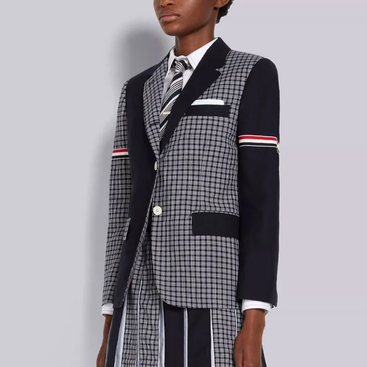 THOM BROWNE Business Suits Women's Marine Blue-4