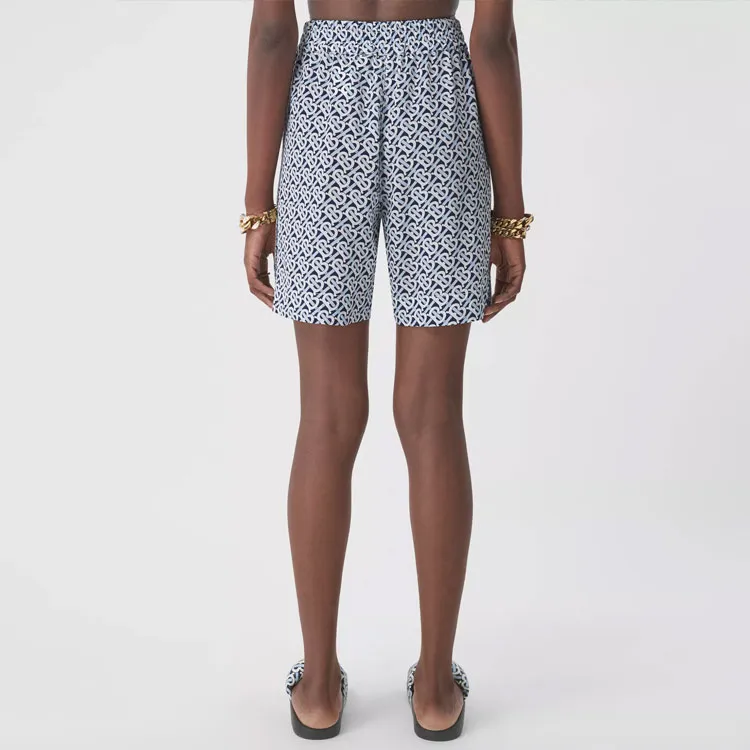 Burberry Casual Shorts Women's Blue-4