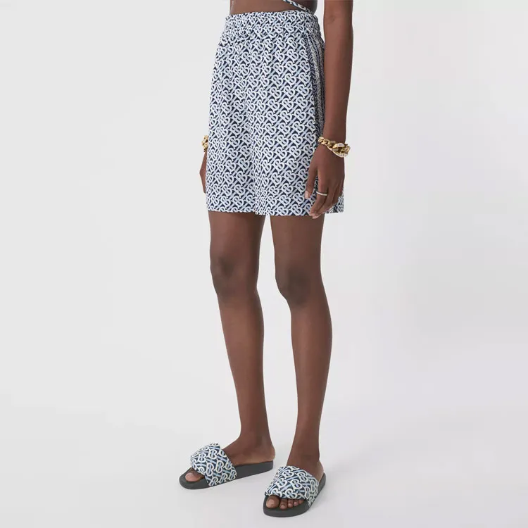 Burberry Casual Shorts Women's Blue-3