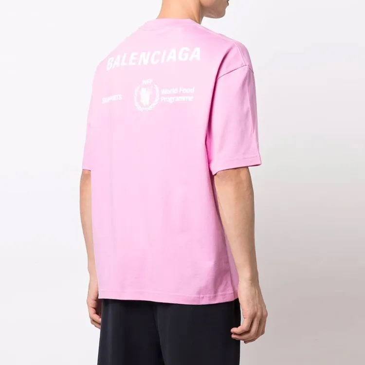 Balenciaga T Shirt Men's Light Pink-4