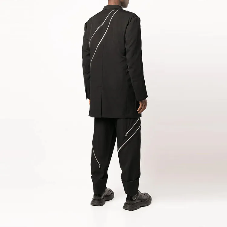 Yohji Yamamoto Zip detail Single breasted Blazer-2