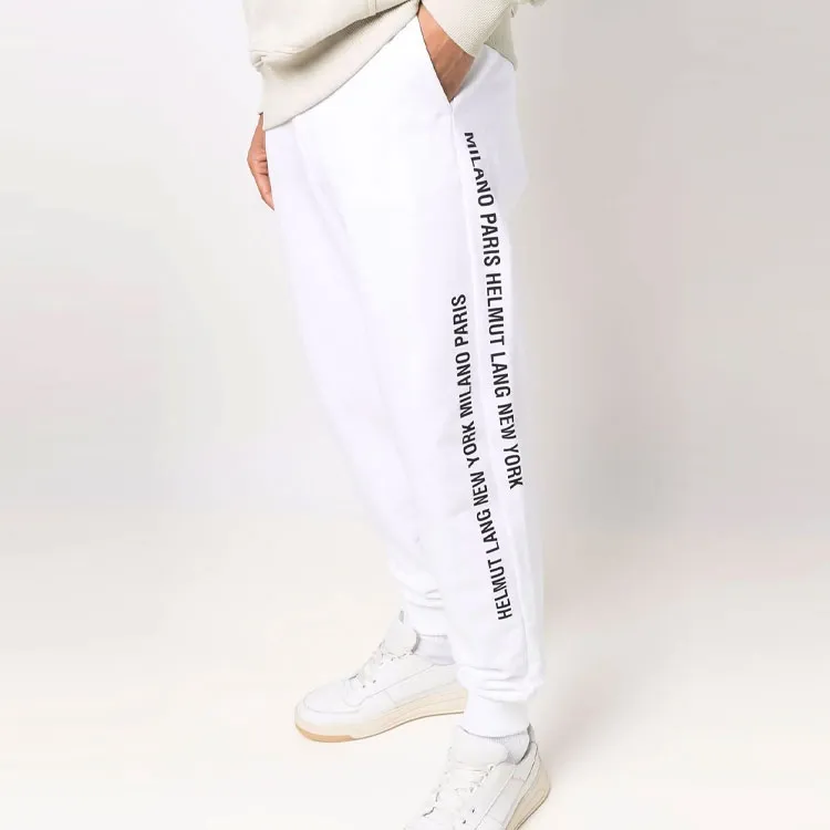 Helmut Lang Knitted Sweatpants Men White-3