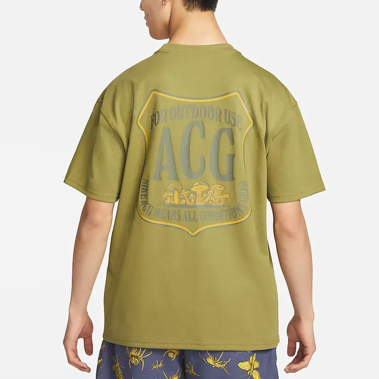 Nike ACG T Shirts Men Green-3