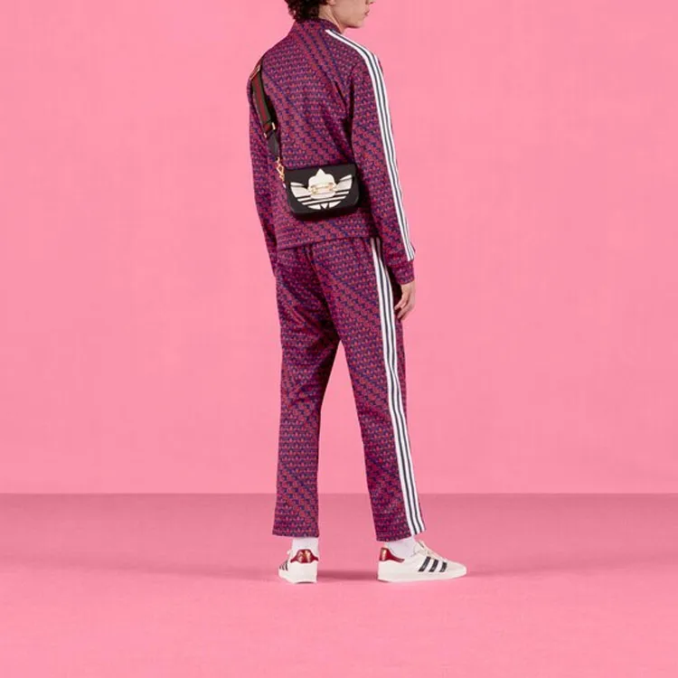 GUCCI X Adidas Double G And Trefoil Print Jacket-2