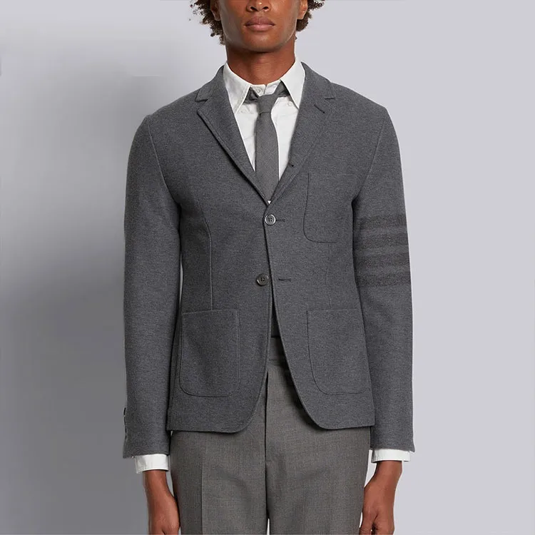 THOM BROWNE 4 Bar Single breasted Blazer-3