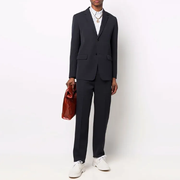 JIL SANDER Business Suits Men Black-1
