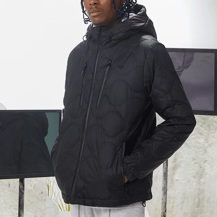 Adidas Originals Down Quilted Puffer Down Jackets Men Black-5