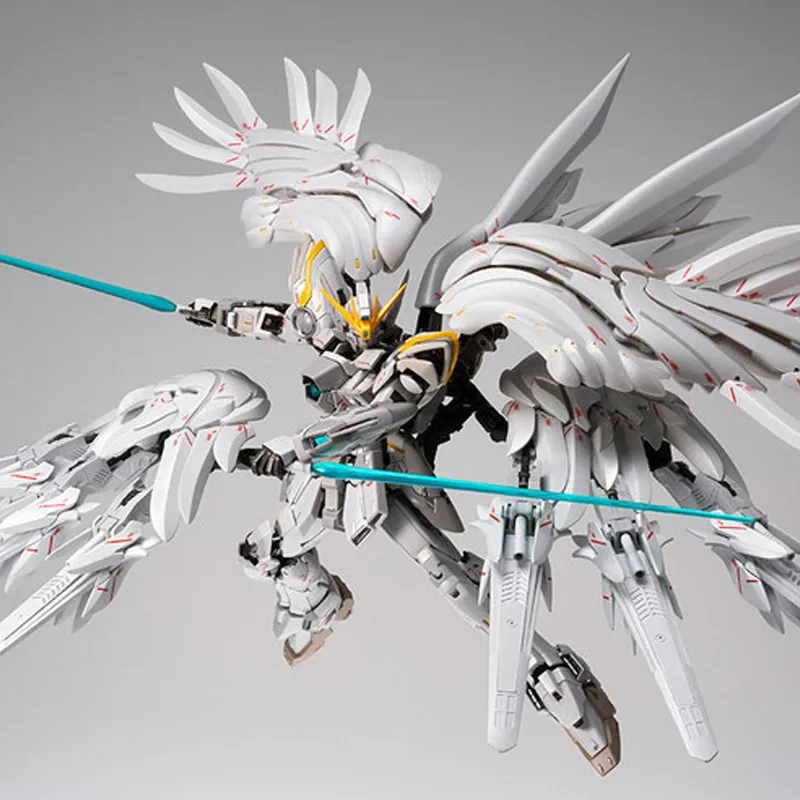 BANDAI FIX GFFMC Mobile Suit Gundam Wing Zero, White Snow Princess 18cm Hobby Model-6