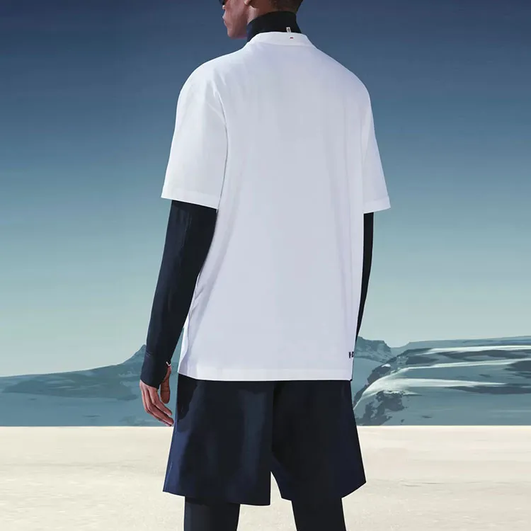 Moncler T Shirts Men Silk White-2