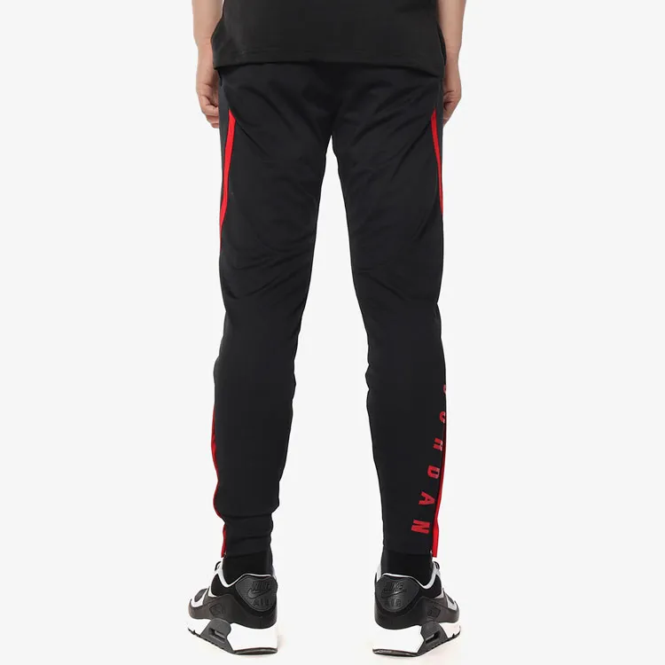 Jordan Knitted Sports Pants Men's Black Red-3