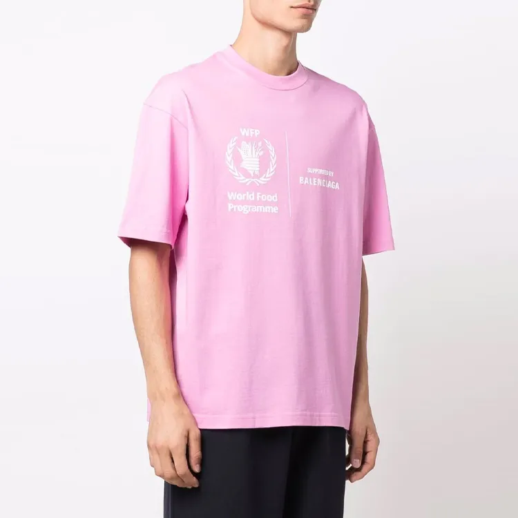 Balenciaga T Shirt Men's Light Pink-3