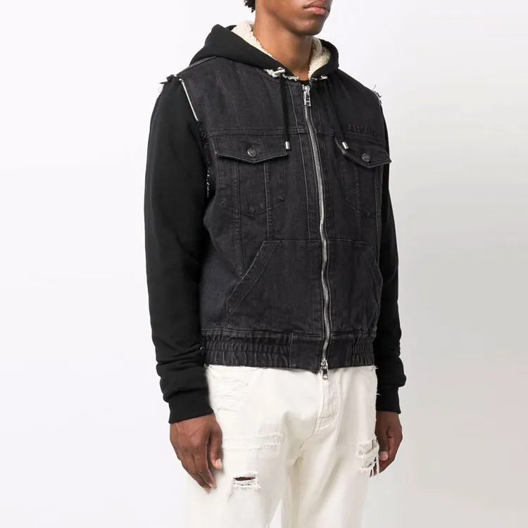 BALMAIN FW21 Denim Jacket Men's Black-3