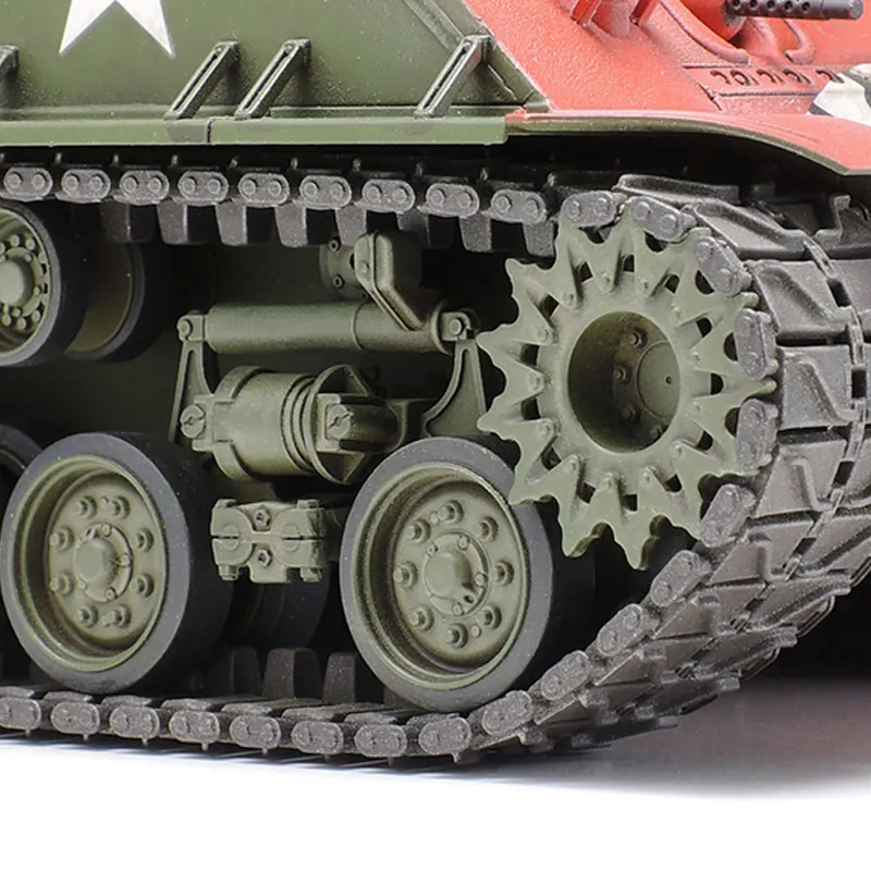 Tamiya MG 1/35 Armored Vehicle Collection, United States M4A3E8 Sherman Easy Eight Model Kits-5