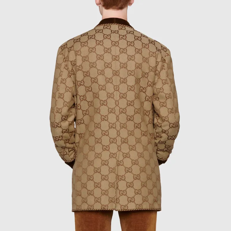 GUCCI Jackets Coats Men's Brown-4