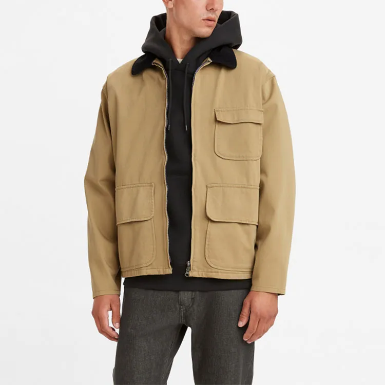 Levis Jackets Men Khaki-3