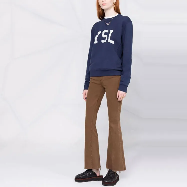 SAINT LAURENT Sweatshirts Women's Blue-3