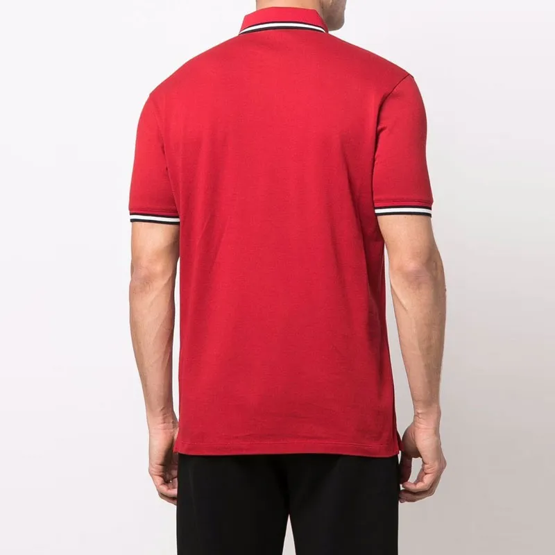 EMPORIO ARMANI SS22 Polo Shirt Men's Red-2