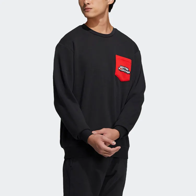 Adidas Neo Sesame Street Co branded Collection Sweatshirt Unisex Black-3