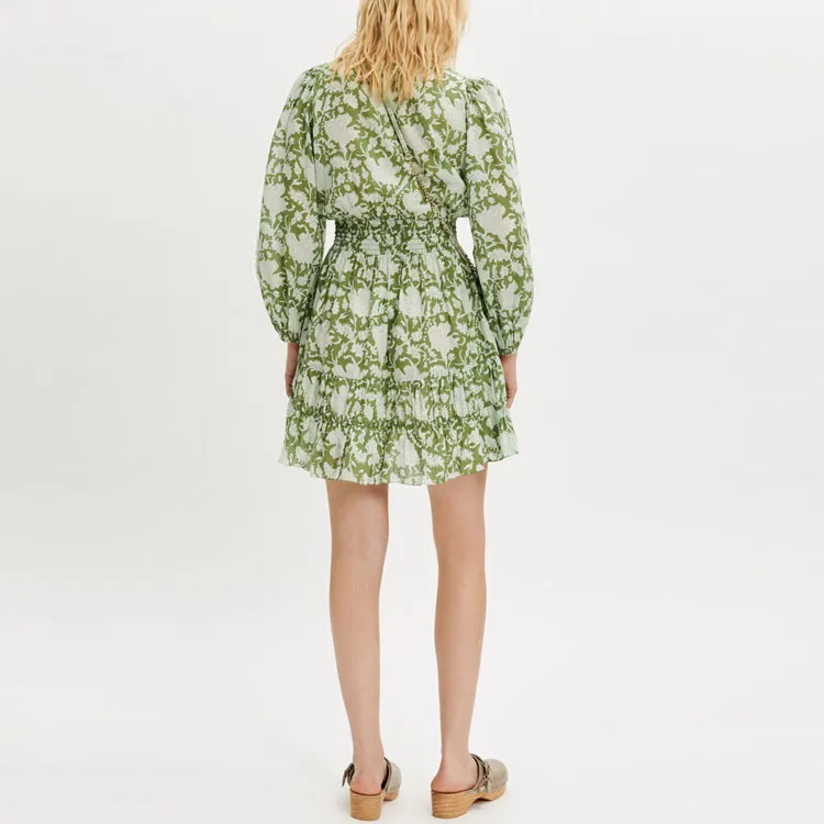 Maje Long-Sleeved Dresses Women's Green-1