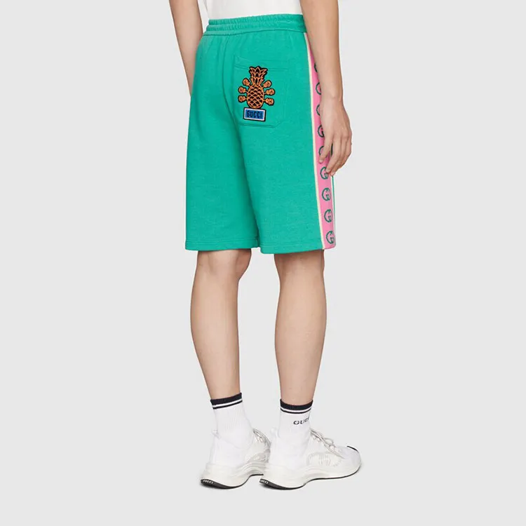 GUCCI Pineapple Casual Shorts Men Green-3