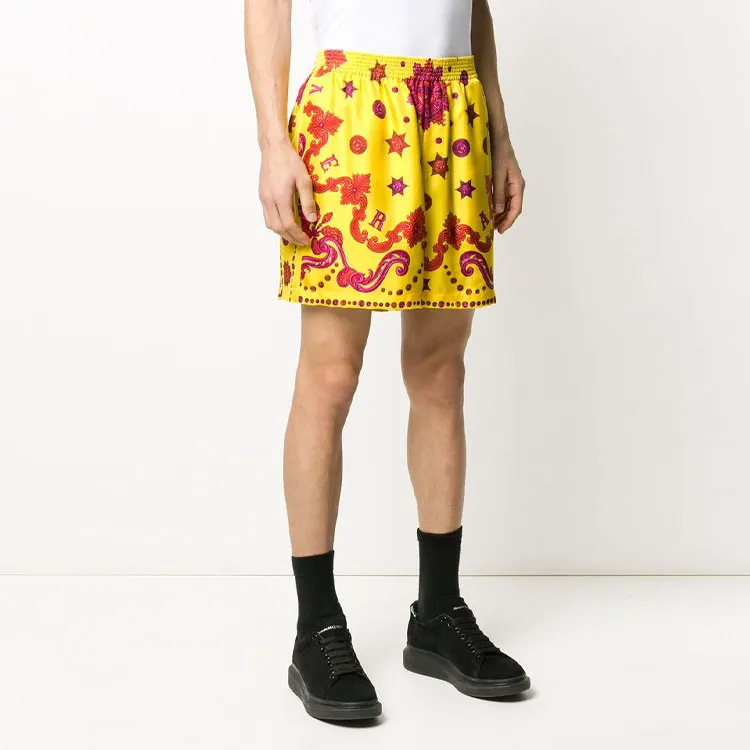 VERSACE Casual Shorts Men Yellow-3