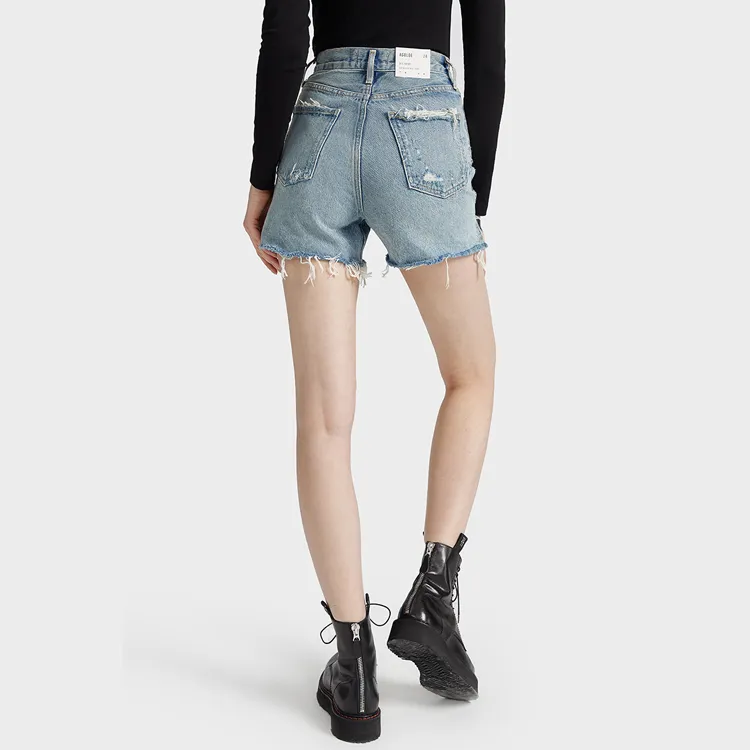 AGOLDE Denim Shorts Women's Blue-3