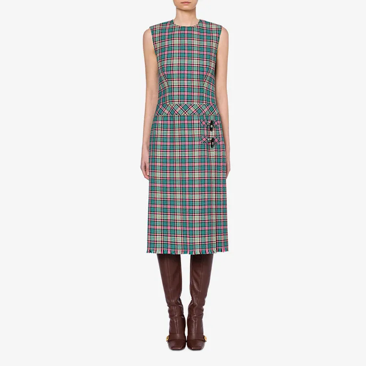 MOSCHINO Sleeveless Dresses Women's Gray-1