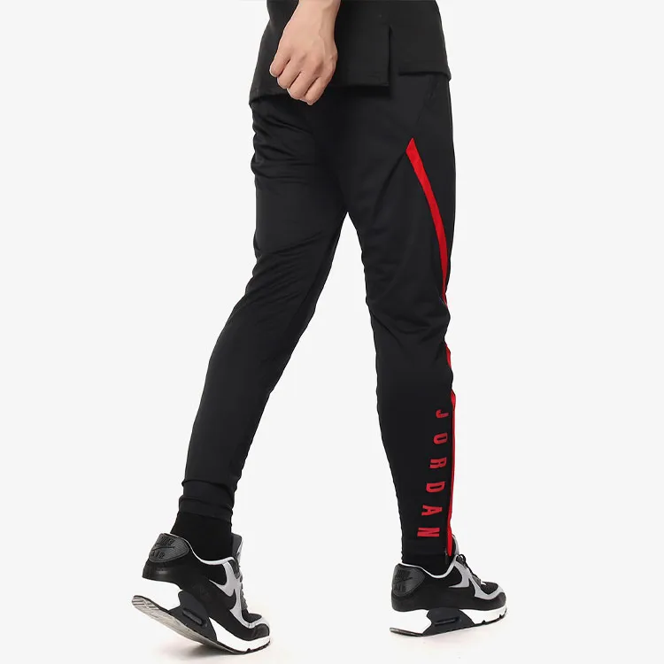 Jordan Knitted Sports Pants Men's Black Red-5