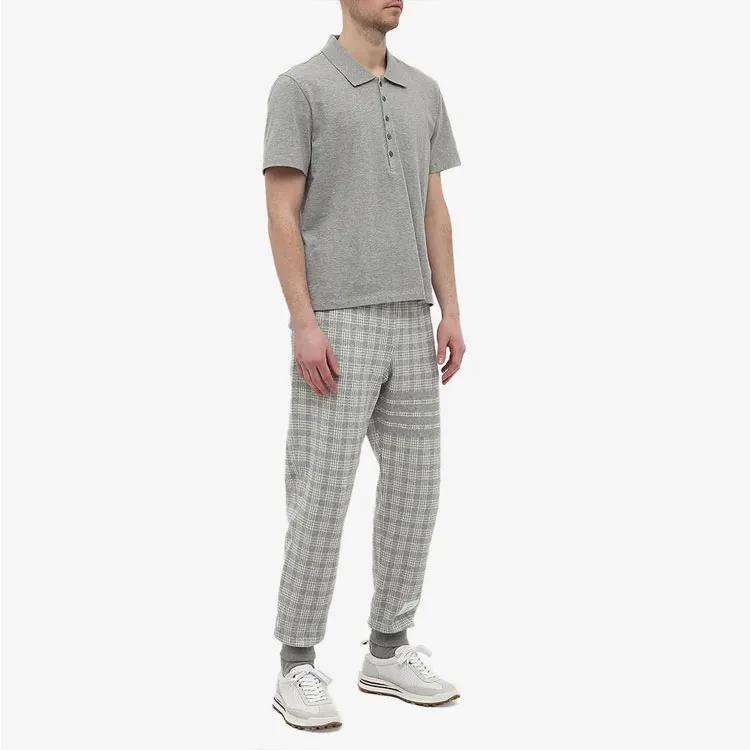 THOM BROWNE Knitted Sweatpants Men Gray-2