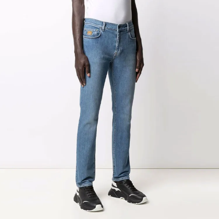 MOSCHINO Leo Teddy print Skinny Jeans-2