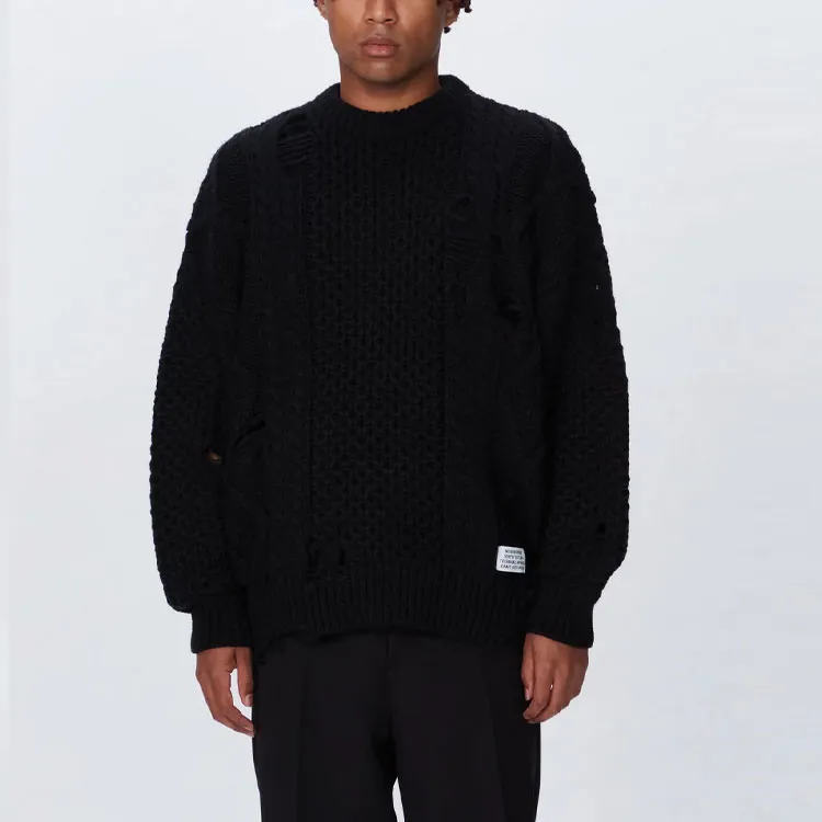 NEIGHBORHOOD Savage Cable Sweater-3
