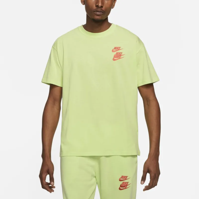 Nike T Shirts Men Green-3