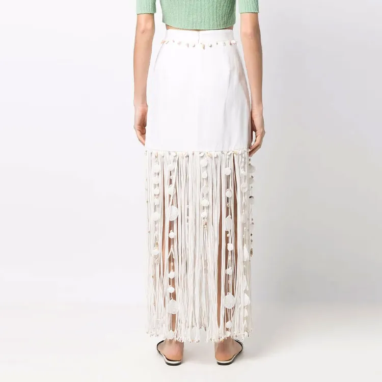 Zimmermann Casual Long Skirts Women's White-1